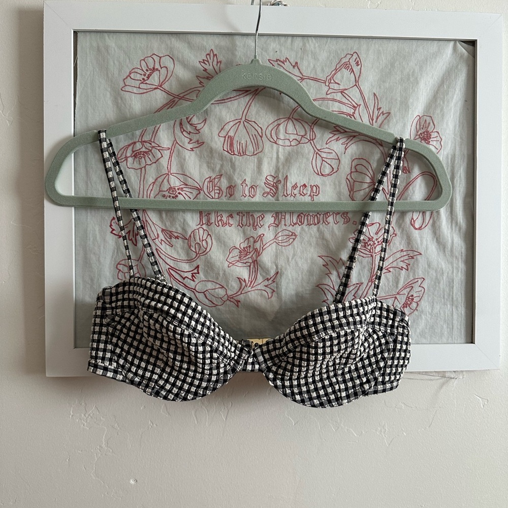 Posse Black and White Gingham Swimsuit
